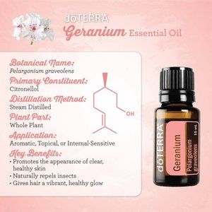 Geranium Essential Oil 15 ml doterra NEW! NEVER OPENED!